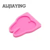 DY0159 FOLHA DE DENTE GLOSTO Chave de silicone Diy Cheyring Pingente para garotas de keychains Mold