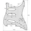 Fleor Set of Vintage 8 Hole SSS Electric Guitar PickGuard Pick Guard + Back Plate + Skruvar för ST -gitarrdelar, 8 färger Välj