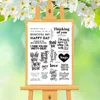 Alphabet DIY Silikon Clear Stamp Cling SEAL Scrapbook Expossing Album Decor