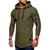 Men's Hoodies MRMT 2024 Brand Jacquard Round Neck Hooded Long-Sleeved Arm Zipper Stitching Long Sweater Sweatshirts