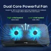 Pads Q100 17inch Gaming Laptop Cooler Fan Led Screen Two USB Port 2600RPM Laptop Cooling Pad Notebook Stand For Laptop