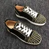 Casual schoenen lente herfst herfst hoogwaardige leer formele mannen veter sneakers gouden klinknagel mode zool designer schoenen loafer