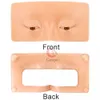 Le plus récent silicone 5D Eyevrow Makeup Practice Skin Pad Professional pour maquillage Beauty Academy Silicone Eye Moule