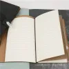 Notebooks Retro Journal Notebook avec cristal penseur blanc + papier bloc-notes doublé de la papeterie de fermeture élastique pour l'école à domicile de bureau