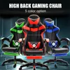 PU Leather Racing Gaming Chair Office High Back Reclure ergonomique avec repose-pied Professional Hid Claid Furniture 5 Couleurs