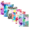 Autocollants de fenêtre 12 "x10" 6 couleurs assorties nuages htv press cricut film fer on t-shirts tie dye transfert de chaleur décor du vêtement bricolage