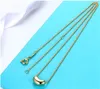 Designer halsband stål tryck guldböna halsband kvinnors ljus lyx mode ärta i halsbandet halsband valentins dag gåva