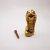 Neueste Schlangenkönig Messing Griff Massives Gold Luxus Tierform Garderobe Schrank Türgriffe Schublade Knopf Hotel Möbel DIY