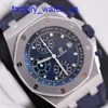 Hot AP Wrist Watch Royal Oak Offshore 26238st Blue Plate Chronograph Mens Automatic Machinery Swiss célèbre montre des diamètres de luxe 42 mm