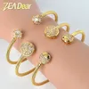 Zeadear Jewelry Oro Color Cable Cavo Bracciale per le donne Gifts zircone del velante di rame impilabili