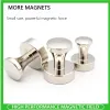 Magnetic push push neodmium ímã otário pushpins metal thumbtack refrigerador placa branca de pino magnético forte