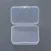 2pcs Plastic Box Rectangular Translucent Packing Storage Dustproof Durable Strong Jewelry Case Container 240402