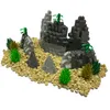 Mountain Rockery Set Hill Stone View Reef Pannel Building Buildings Brick Moc Diy Parts Toy pour City Street Garden Castle Park 6082