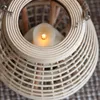 Rattan vloerlamp candelabra patio decoratieve kaarsenhouders lantaarn Japanse stijl titulaire de la vela huisdecoratie