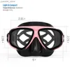 Diving Masks COPOZZ 2023 Diving Mask Set with Anti Mist Goggles Inflatable Glasses Adjustable Shoulder Straps Suitable for Female Male and Adult Sw Y240419 20AH