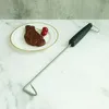 Juego de pinchos de acero inoxidable para barbacoa, gancho de silicona para asar carne, aguja para asar, accesorios de 44cm y 17,3 pulgadas, 2-5 uds.