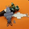 Pâques Bunny Box Cutting Dies DIY Rabbit Metal Craft Backossing Die Cuts Scrapbooking Paper Stacl Tampon Carte en papier sculpture