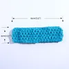 10PCS 4CM 1.5 Inch Elastic Crochet Girl Top Tutu Hairband Knitted Pettiskirt Hollow out Headband U Pick Color
