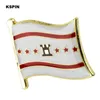 Noord-Brabant Flag Badge Flag Brooch National Flag Lapel Pin International Travel Pins Collections XY0511