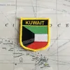 Kuwejta National Flag Haftery Patches Badge Tarcza i kwadratowy kształt jeden zestaw na dekoracji plecaka z tkaniny