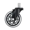 1st Office Chair Caster Wheels 2,5/3 tum svivel Rubber Caster Wheels Ersättning Mjuka säkra rullmöbler Möbler Hårdvara