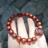 Strand Chinese Traditional Luck Beaded Sandalwood Bracelet With Zhaocai Jinbao Transit Ball Hand Chain Means Bring In Wealth & Treasure