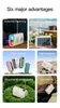 Mini Outdoor Solar Charging Wirless Bluetooth Speaker U Disk TF Card AUX Radio Portable 360° Stereo Surround Colorful Diaphragm Lantern Speakers Subwoofer