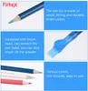 Flrhsjx 3/12pcs de tela cosiendo lápices de agua de agua sastre de lápiz soluble de calificación con marcador de vestimenta de tapa de pincel y herramientas de rastreo