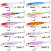 10st Super Quatity Metal Casting Jig 7G10G14G21G28G40G Shore Drag Cast Jigging Spoon Fishing Lure Artificial Bait Tackle 240327