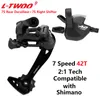 Ltwoo Derailleurs Groupset voor MTB Bicycle 7S 8S 9S 10S 10S 11Speed Achter Derailleurs + Shifter Lever compatibele Shimano