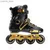 Inline Roller Skates Street Skates Adult Men Woman Inline Roller Skates Training Pantines Outdoor Shoes Size 35-44 Y240410