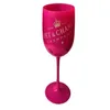 2pcs 와인 잔재 샴페인 플라스틱 전기 도금 화이트 핑크 골드 PS Goblet Moet Cup2794