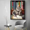 Momoart Cat Diamond schilderij Borduurwerk Dier Nieuwe aankomst Mozaïek Boek Kruissteek Afbeelding van strass Handmade Hobby