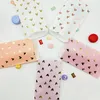 Candy Prezent Bag papierowy 25pcs Białe i różową złoto Folia Serce ślubne ślubne prysznic ślub urodziny rocznica sweet torba