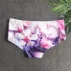 Men Swimwear Swim Boxer Briefs Bikini Brazilian Cut Board Surf Shorts Trunks Swimsuits Floral Print Beach Underwear