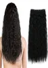 Synthetic Clip On Hair Extensions 5Clips 22Inch 120G High Temperature Fiber Curly Ponytails Hairpieces For Women7439199