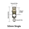 36/52/75 mm in metallo a pulegge in lega di zinco Blocco a corona a corona e attrezzatura per sollevamento mini a doppia puleggia per fai -da -te per fai -da -te