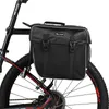 West Cykling cykelväska Vattentät cykel bakre rack pannier 25-28L stor kapacitet sidväska cykling mtb bagage bärare stammsäckar