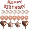 31pcs Black Latex Balloons Set Party with Confetti Kids Letter Balloons Happy Birthday Pastel Colour Balloons Wedding Decoration