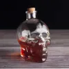 Bez ołowiu Kasem Kreatywne czaszkę do wina butelka butelek butelek koktajle koktajle butelka do przechowywania czaszki