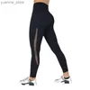 Yoga Outfits Black sexy womens yoga exercise legs mobile phone pockets fitness running pants elastic sportswear gym tight yoga pants Y240410