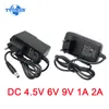 Ładowarka adaptera zasilacza DC 4,5 V 6V 9V 1A 2A Zasilanie LED AC 220 V do 9 V -VeRter Adapter 9V 2A SMPS Transformator oświetleniowy