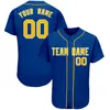 Benutzerdefinierte Baseball -Trikot Full Sublimated Teamname/Zahlen Atmungsaktives Soft Mesh Sportswear Männer/Junge Outdoor Tee Shirts Party/Spiel