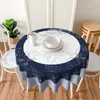 Table Cloth RAF Type A Roundel Tablecloth 60in Diameter 152cm Wrinkle Resistant Decorative Border Festive Decor