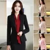 Costumes de femmes blazers femelle coréenne décontractée courte courte bouton simple blazer femme de haute qualité blazers veste printemps automne dame de bureau de travail de travail c240410