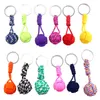 New Key Chain Military Parachute Woven Rope Ball Keychain Paracord Lanyard Key Ring Monkey Fist Key Chains Outdoor Survival Tool