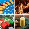 12PCs Beeswax Candle Making Kit, DIY Colorful Beeswax Honeycomb Sheets for Hanukkah and Party Rolling Candle Molds Kits