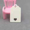 100 PCS Carte en papier Kraft Sac à trait / étiquette de gousse de faveur de mariage Gift Prix avec des étiquettes de cadeau et de pièce 5x3 cm