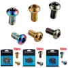 12pcs Colorful Bicycle Disc Rotor Torx Bolts T25 M5X10MM MTB ALLIAGE ACI