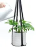 Pu lederen plantenhanger hangende planter bloem pothouder huisdecor voor binnen planten cactus sappig